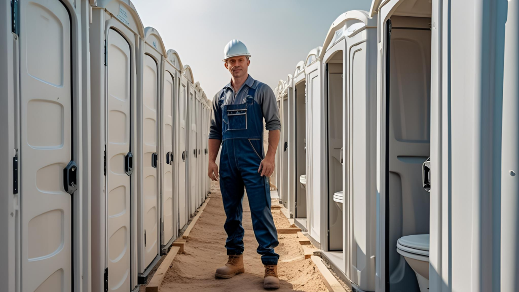 Construction porta potty rental in Miami